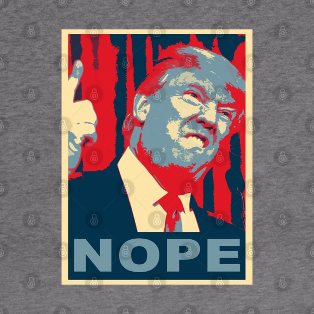 donald trump, obama hope poster by hottehue